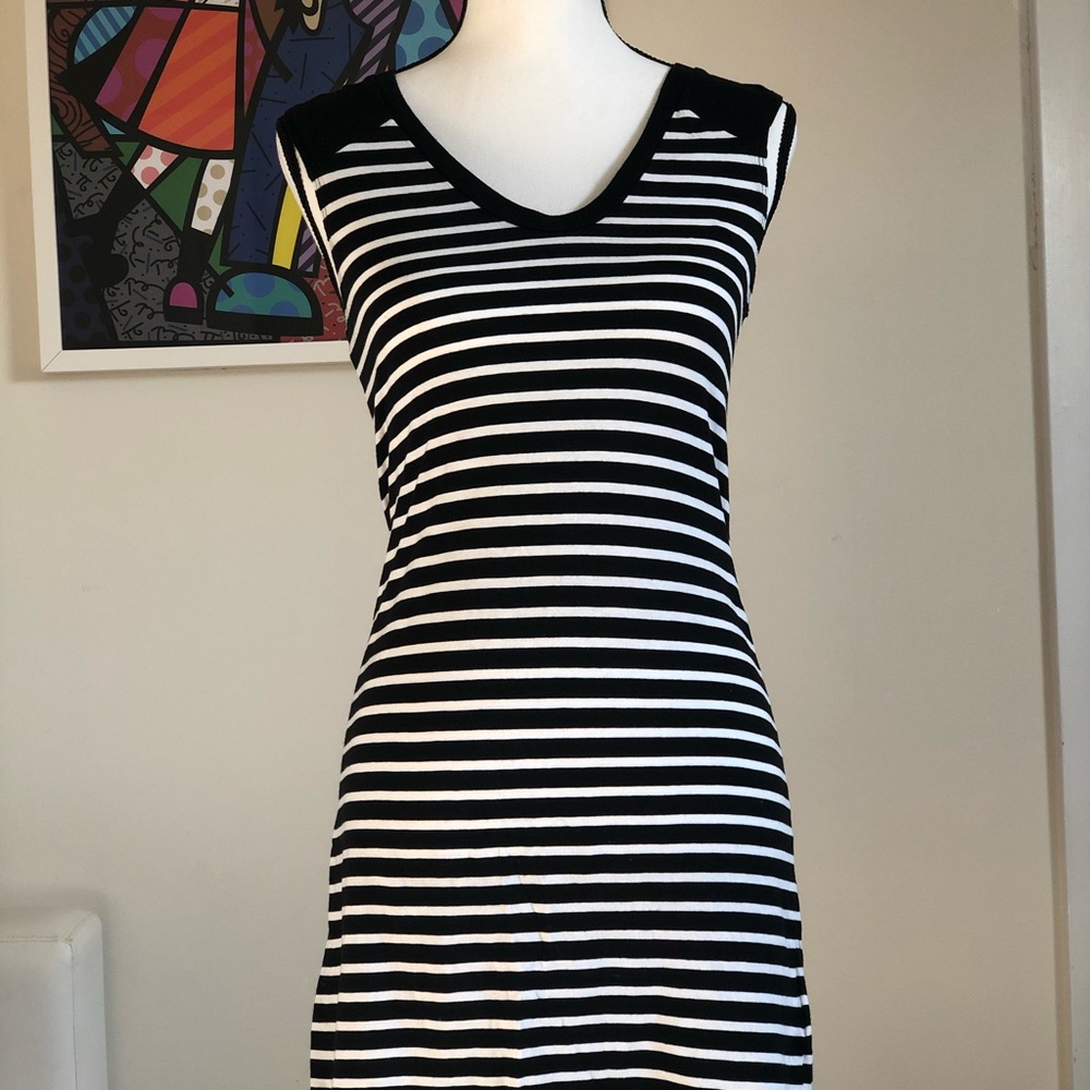 Black & White Stripped Summer Dress
